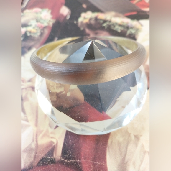 Alexis Bittar Brown and Gold Bangle - Picture 14 of 15